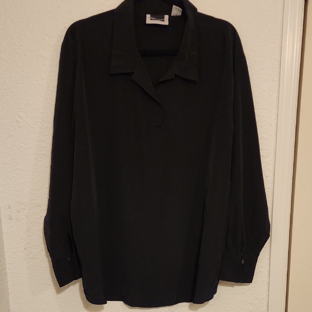 Maggie Barnes 2X Career Blouse | Pullover | Collared | 100% Polyester
